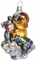 Dashing Through the Snow Ornament by Inge Glas of Germany