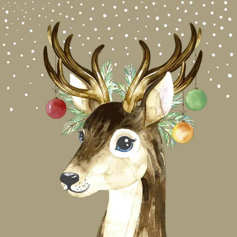 Deer Baubles, Cocktail Napkins