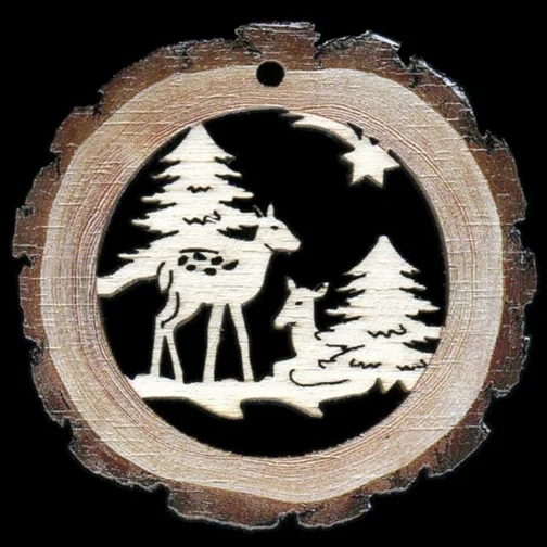 Deer Wood Ornament by  Wandera GmbH