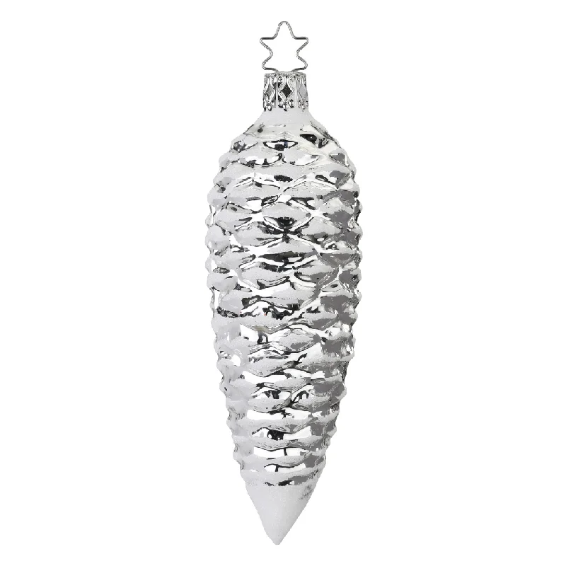 Fir Pinecone, silver by Inge Glas of Germany