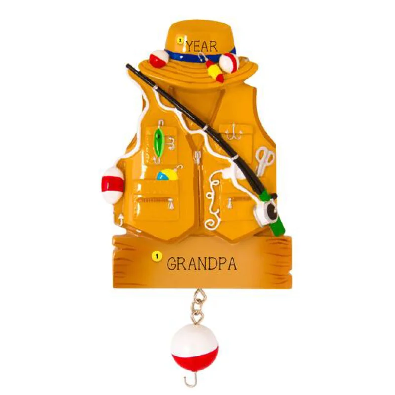 Personalized Fishing Ornament