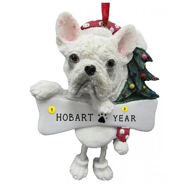 Personalized French Bulldog Dog Ornament