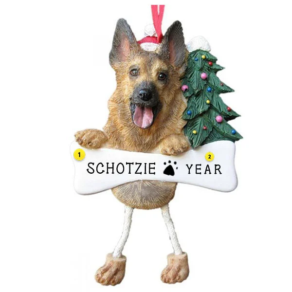 Personalized German Shepherd Dog Ornament