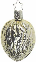 Gilded Walnut Ornament by Inge Glas of Germany