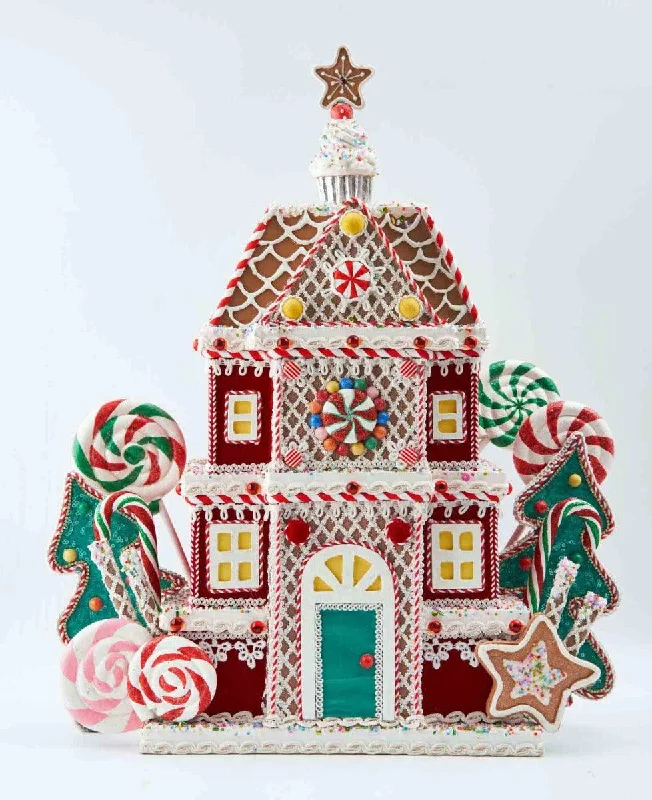 Gingerbread House Tree Topper or Tabletop Decoration