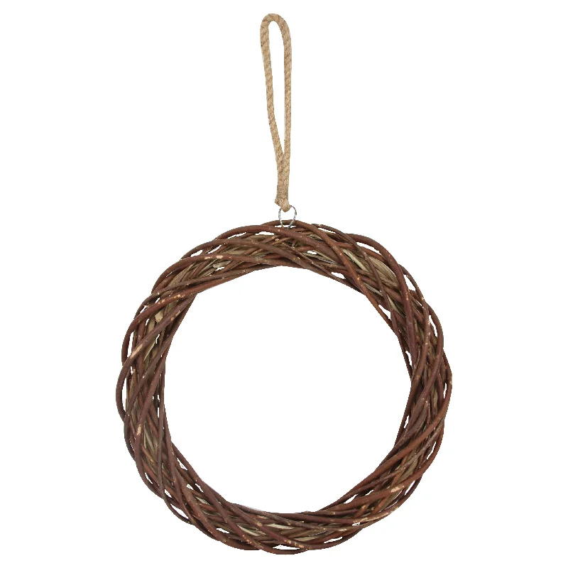 Gisela Graham Twig Woven Round Wreath, 62cm