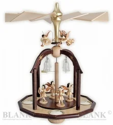 Glass Bells and Angels Tealight Pyramid by Engelmanufaktur Blank