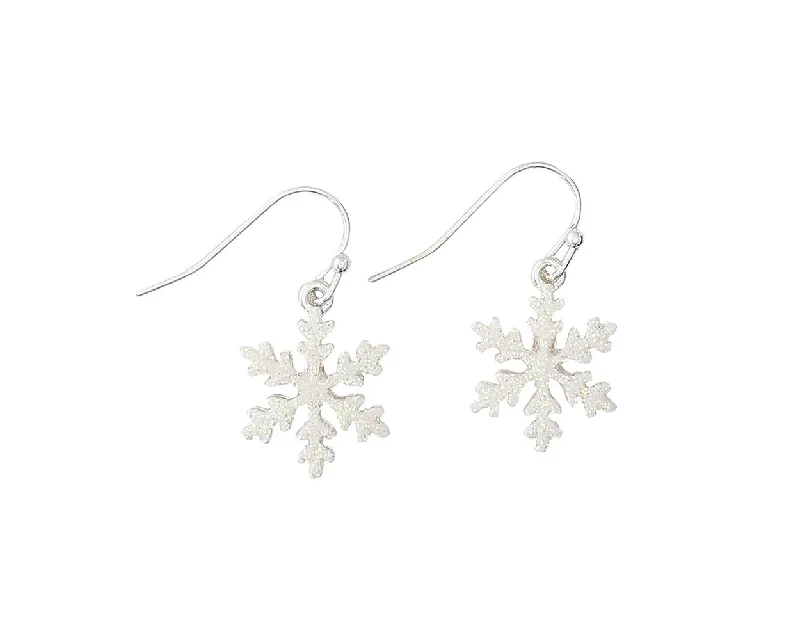 Glitter Snowflake - Earrings