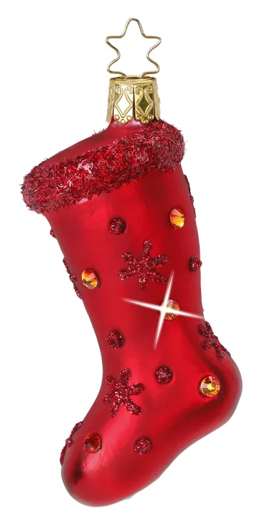 Glorious Stocking Gift, Limited Edition Ornament by Inge Glas of Germany