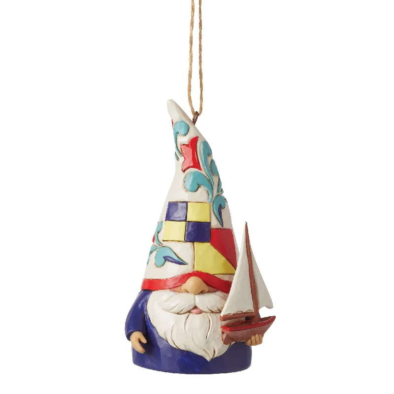 Gnome Sailboat Ornament