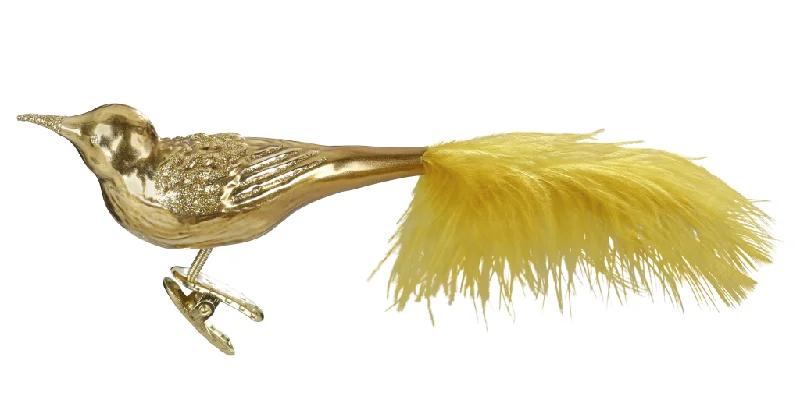 Gold Mystic Bird Ornament by Inge Glas of Germany