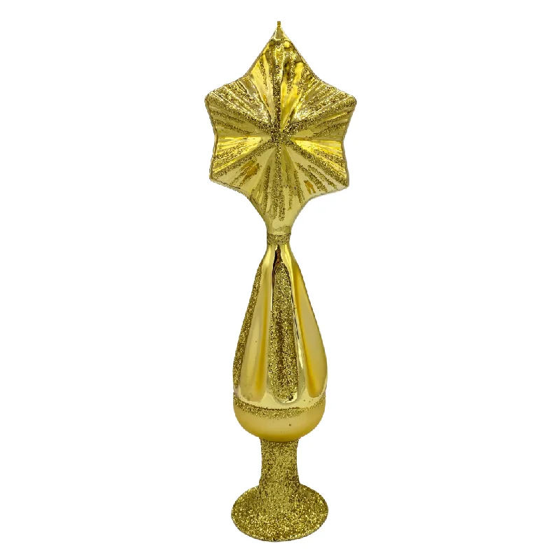 Golden star spire Tree Topper