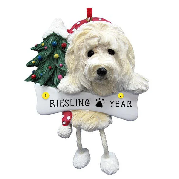 Personalized Goldendoodle Dog Ornament