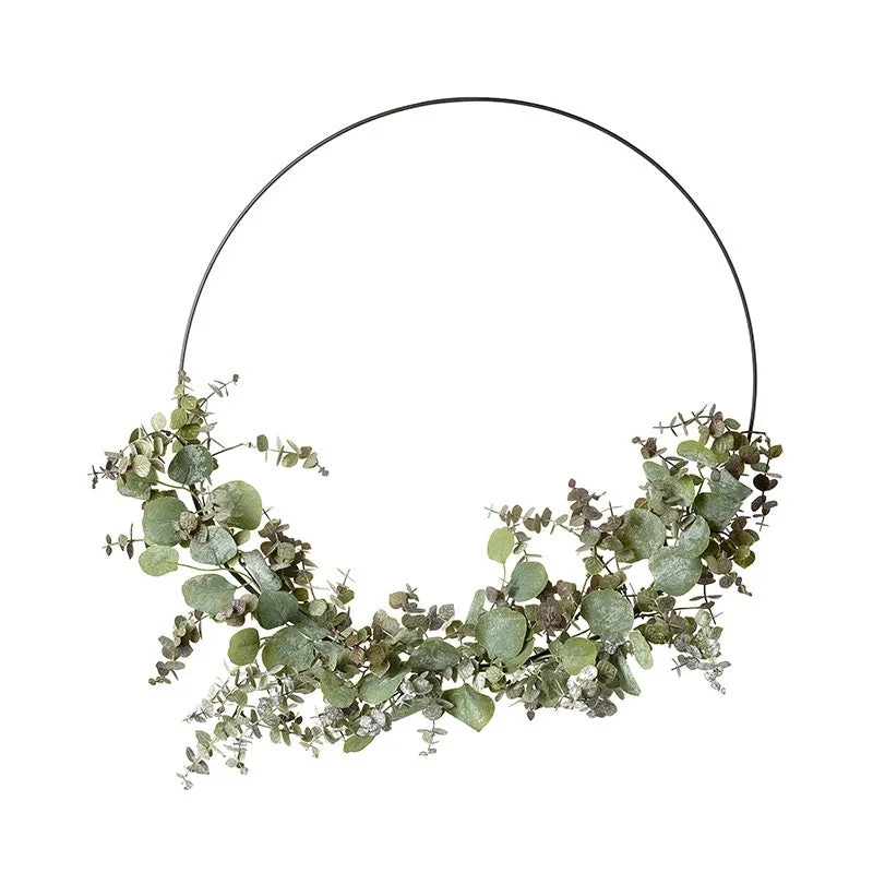 Green Foliage Hoop Wreath