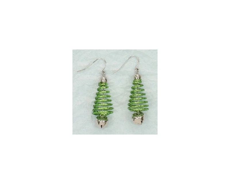 Green Spring Trees - Earrings