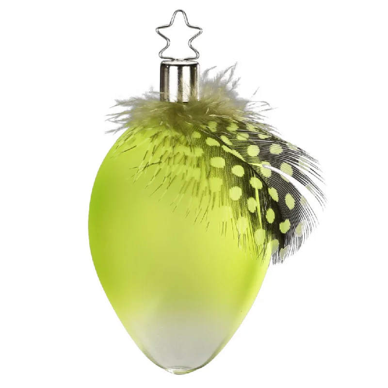 Weightless Egg Ornament, green by Inge Glas of Germany