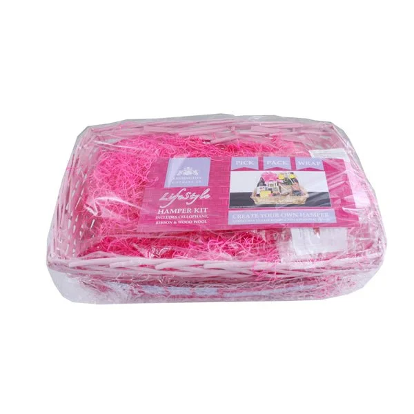 Hamper Kit Oblong Pink