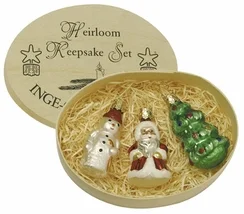 Heirloom Keepsake Ornament Set Ornament by Inge Glas of Germany