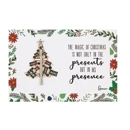 His Presence Christmas Tree Pin