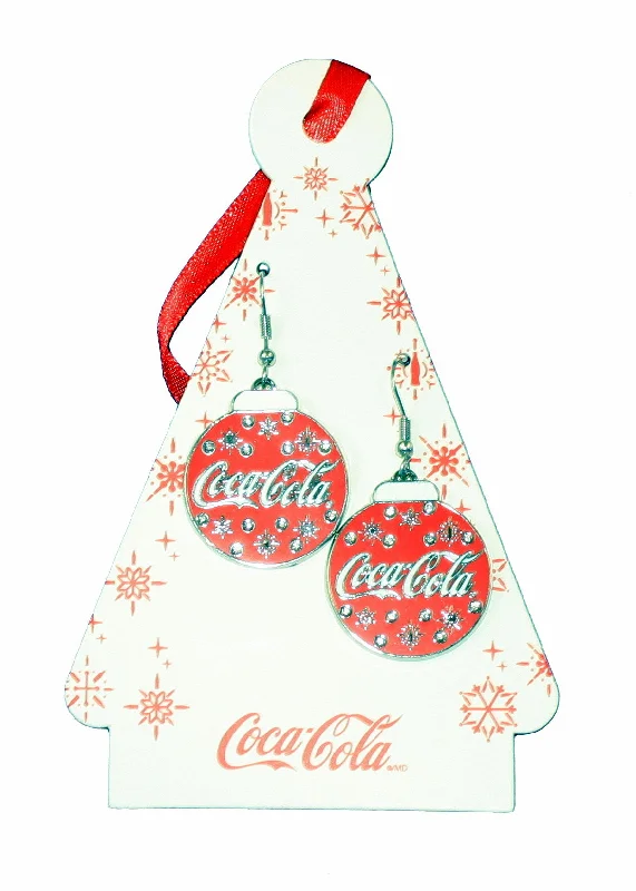 Holiday Coca-Cola Jewelry - Earrings - Ornament Shaped