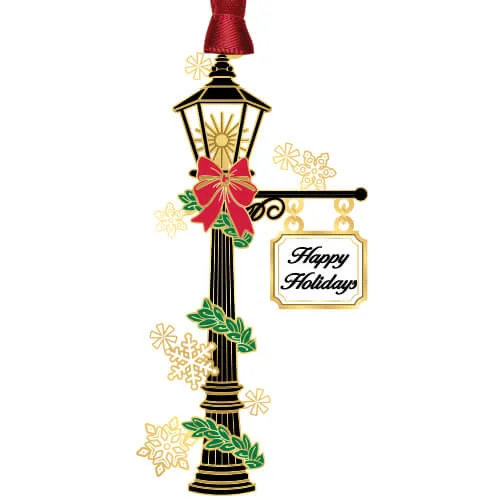 Holiday Lamp Post Ornament