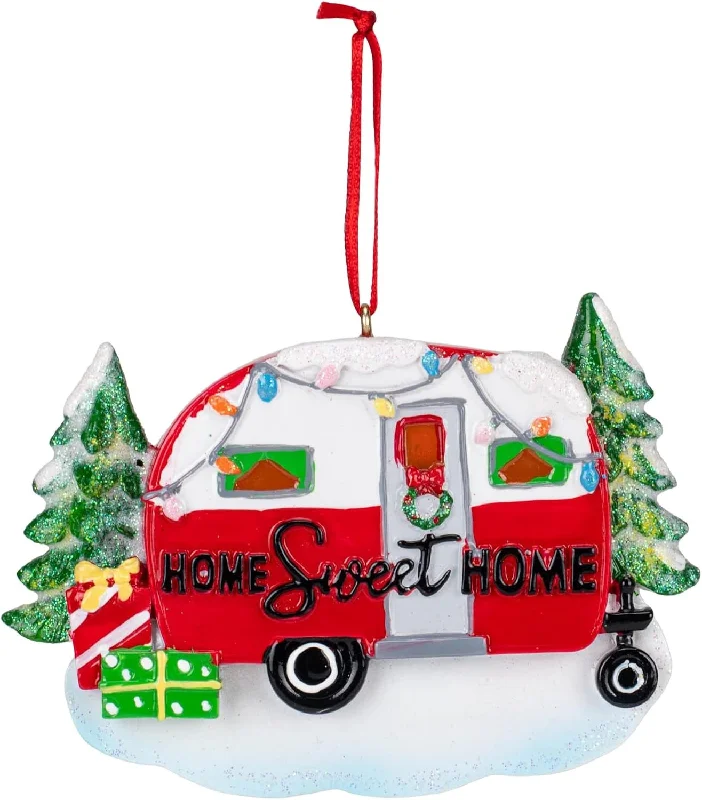 4" Home Sweet Home Camper Ornament for Personalization