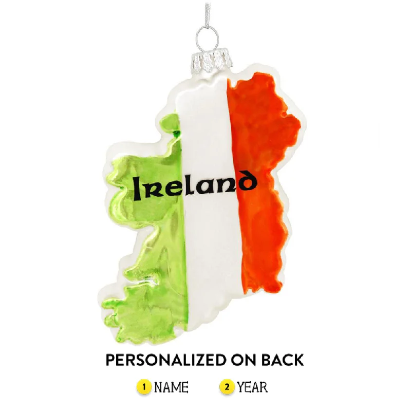 Personalized Ireland Shape Ornament