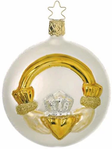 Irish Claddagh Ornament by Inge Glas of Germany