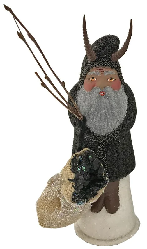 Krampus black beaded, bag by Ino Schaller