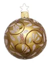 Shimmering Leaves Ornament, 6cm by Inge Glas of Germany