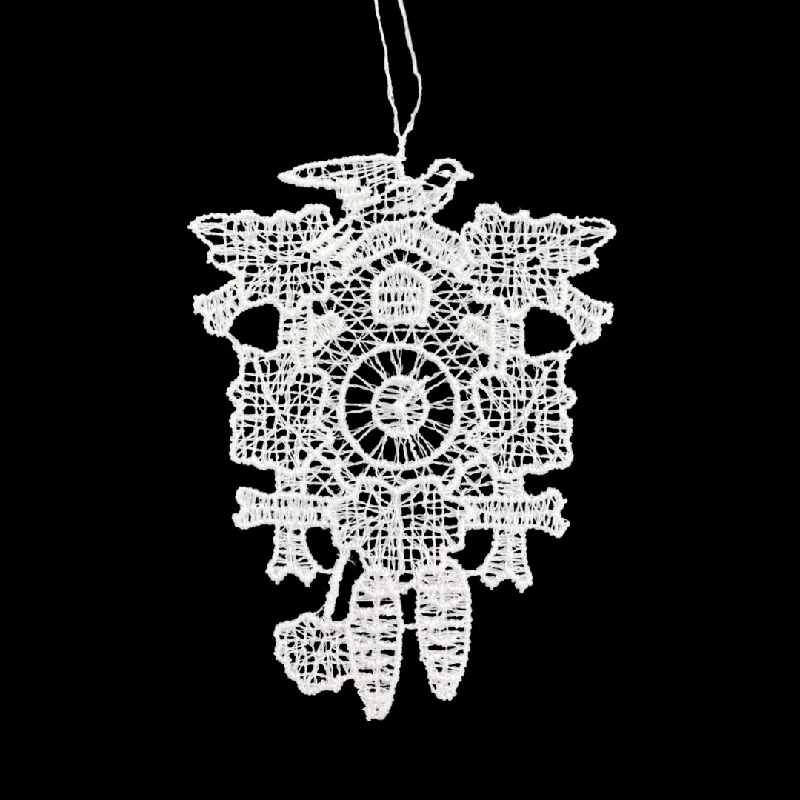 Lace Cuckoo Clock Ornament by StiVoTex Vogel