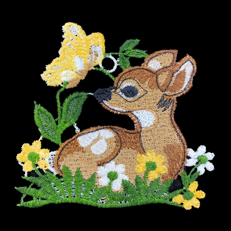 Lace Deer with Butterfly