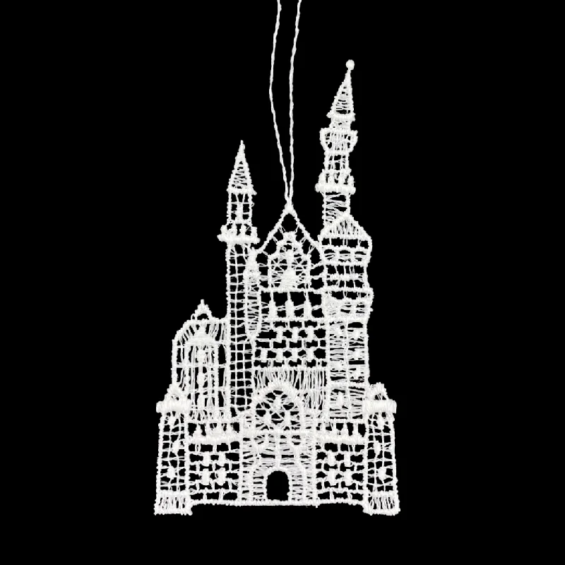 Lace Neuschwanstein Castle Ornament by StiVoTex Vogel