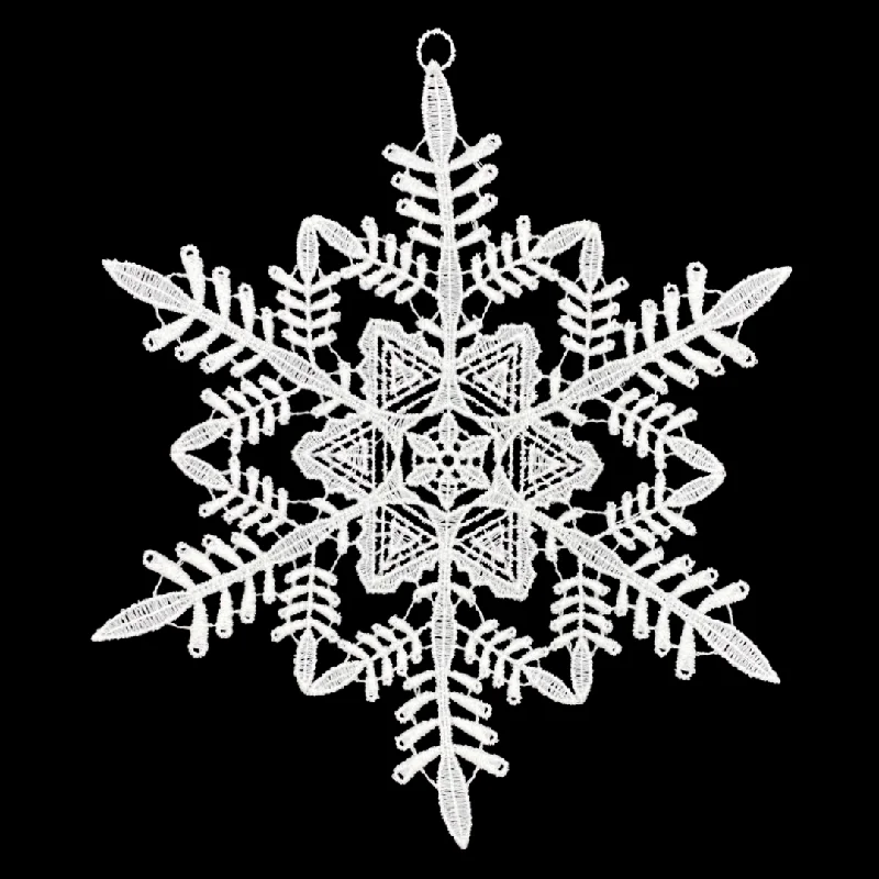 Large Lacey Snowflake Window Hanging by StiVoTex Vogel