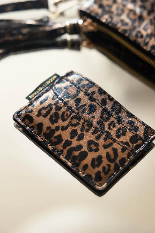 Leopard Print Card Holder