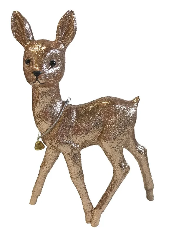 Deer, soft copper glittered, Plastic Figure by Ino Schaller