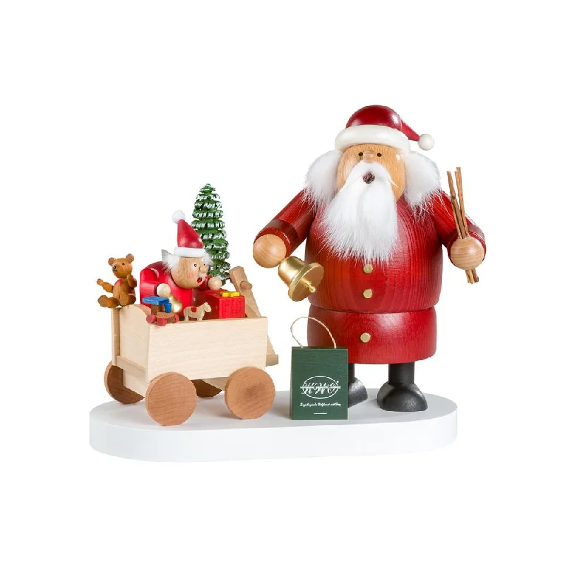 Limited Edition Santa Incense Smoker with Toy Cart by KWO