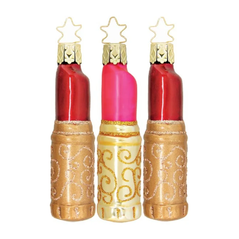 Lips Galore, Lipstick Ornament by Inge Glas of Germany