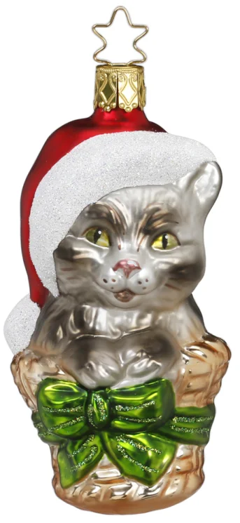 Merry Meowy Ornament by Inge Glas of Germany