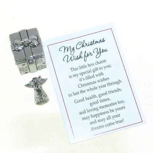 My Christmas Wish for you Prayer Box with Charms