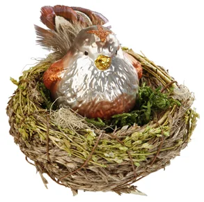 Nestled Contentment, Limited Edition Bird Ornament by Inge Glas of Germany