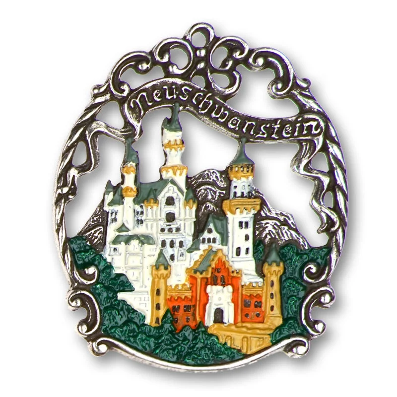 Neuschwanstein Ornament by Kuehn Pewter