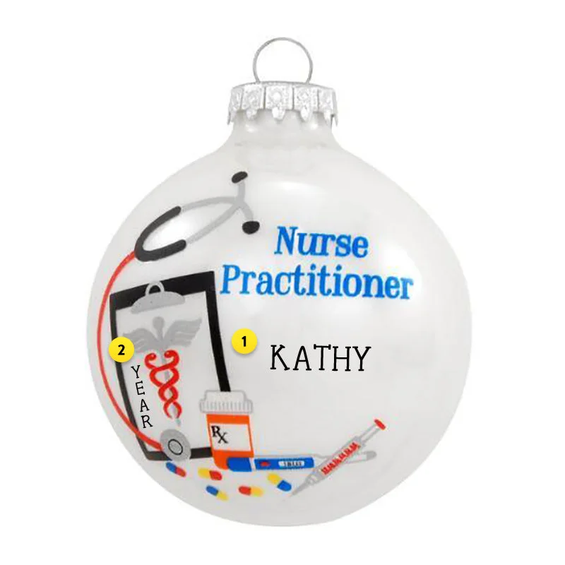 Personalized Nurse Practitioner Ornament