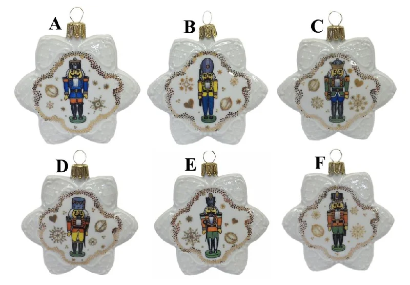 Nutcracker Star Ornament by Lindner Porcelain