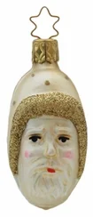 Old World Santa Head Ornament by Inge Glas of Germany