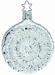 Olde Blume Silver Reflector Ornament by Inge Glas of Germany