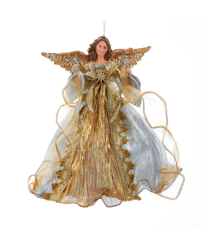 Ombré Gold & Silver Flying Angel Ornament