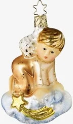 On Heaven's Cloud Angel, LifeTouch, Limited Edition Ornament by Inge Glas of Germany