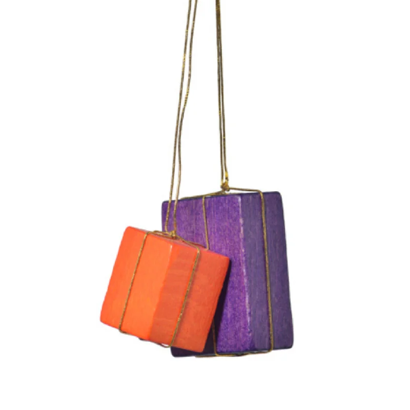 Packages Ornament, orange and purple by KWO