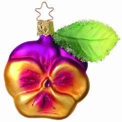 Pansy Ornament by Inge Glas of Germany